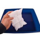 Self-filling absorber cooling pad 430g (4 x 3 cells), flat when empty, fills itself quickly with water, for commercial refrigerated shipping & disposable use